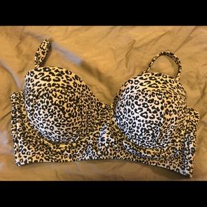 leopard print padded bikini